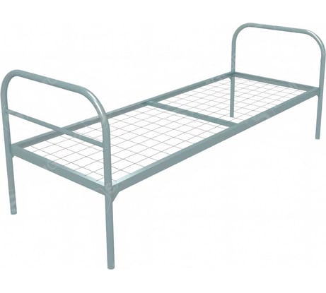 Кровать металлическая одноярусная SAMGRUPP "бюджет +" (900x1900, сетка 100x50) КО-Э-УС1 900х1900 (100х50)