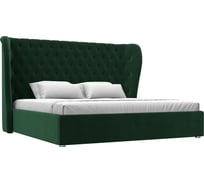 Интерьерная кровать Лига диванов Далия 200 велюр зеленый 108373