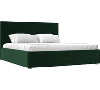 Интерьерная кровать Лига диванов Кариба 180 велюр зеленый 108330