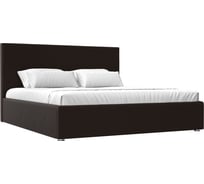 Интерьерная кровать Лига диванов Кариба 200 экокожа коричневый 108380