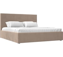 Интерьерная кровать Лига диванов Кариба 200 велюр бежевый 108386