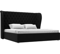 Интерьерная кровать Лига диванов Далия 200 микровельвет черный 108370