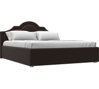 Интерьерная кровать Лига диванов Афина 160 экокожа коричневый 28509