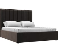 Интерьерная кровать Лига диванов Афродита 160 велюр коричневый 113047