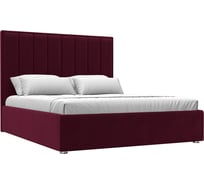 Интерьерная кровать Лига диванов Афродита 160 микровельвет бордовый 113052