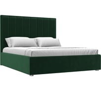 Интерьерная кровать Лига диванов Афродита 160 велюр зеленый 113046