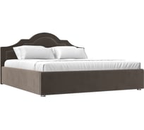 Интерьерная кровать Лига диванов Афина 180 велюр коричневый 108289