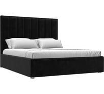 Интерьерная кровать Лига диванов Афродита 160 велюр черный 113050