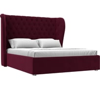 Интерьерная кровать Лига диванов Далия 160 микровельвет бордовый 114118