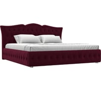 Интерьерная кровать Лига диванов Герда 200 микровельвет бордовый 108402