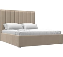 Интерьерная кровать Лига диванов Афродита 160 велюр бежевый 113043