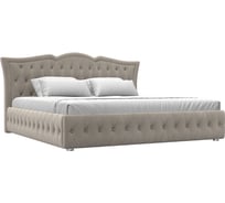 Интерьерная кровать Лига диванов Герда 200 микровельвет бежевый 108398