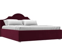 Интерьерная кровать Лига диванов Афина 160 микровельвет бордовый 113939