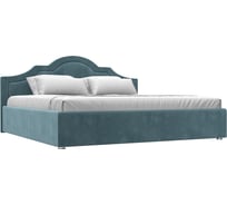 Интерьерная кровать Лига диванов Афина 200 велюр бирюзовый 108345
