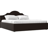 Интерьерная кровать Лига диванов Афина 200 экокожа коричневый 108338