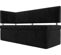 Кухонный прямой диван Лига диванов Стоун с углом левый 107272L