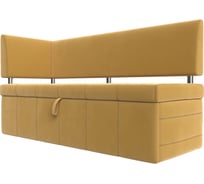 Кухонный прямой диван Лига диванов Стоун с углом левый 115936L