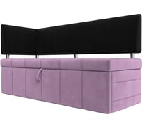 Кухонный прямой диван Стоун с углом левый Лига диванов 107279L