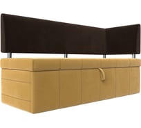 Кухонный прямой диван Стоун с углом правый Лига диванов 107275