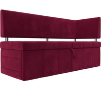 Кухонный прямой диван Стоун с углом правый Лига диванов 115934