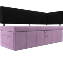 Кухонный прямой диван Стоун с углом правый Лига диванов 107279