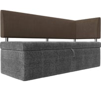 Кухонный прямой диван Стоун с углом правый Лига диванов 107287