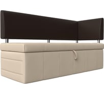 Кухонный прямой диван Стоун с углом правый Лига диванов 107288