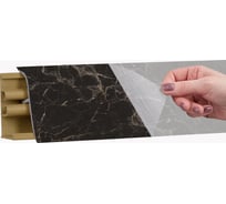 Плинтус KORNER LB 38 20 мрамор марквина черный 3.0 м 20 38-20