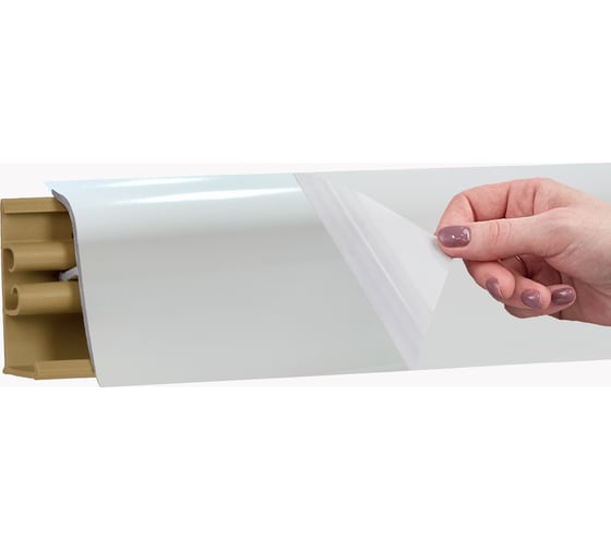 Плинтус KORNER LB 38 25 белый глянец 3.0 м 25 38-25