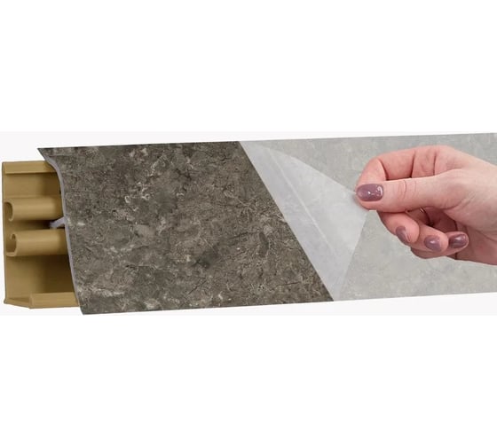Плинтус KORNER LB 38 37 аламбра темная 3.0 м 37 38-37 1