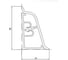 Плинтус KORNER LB 38 31 королевский опал глянец 3.0 м 31 38-31 2