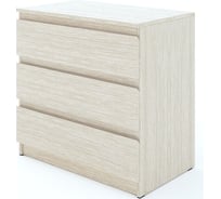 Комод ФЕЛИКС Мальт 80 см, 3 ящика, дуб сонома пк-оби-кд80х48я3-в1-966