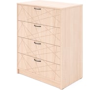 Комод ФЕЛИКС Салют 80 см, 4 ящика, дуб альпийский ПК-ОБИ-КД80Х48Я4/ПЛ-В2-30