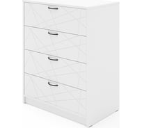 Комод ФЕЛИКС Салют 80 см, 4 ящика, белый ПК-ОБИ-КД80Х48Я4/ПЛ-В1-76