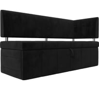 Кухонный прямой диван Лига диванов Стоун с углом правый 107272