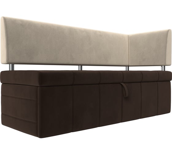 Кухонный прямой диван Лига диванов Стоун с углом правый 107278 1