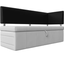 Кухонный прямой диван Лига диванов Стоун с углом правый 107289