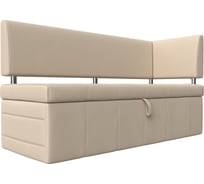 Кухонный прямой диван Лига диванов Стоун с углом правый 115949