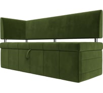 Кухонный прямой диван Лига диванов Стоун с углом левый 115937L