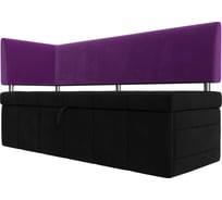 Кухонный прямой диван Лига диванов Стоун с углом левый 107281L