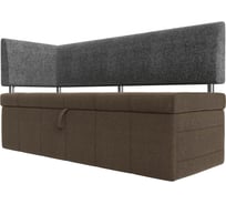 Кухонный прямой диван Лига диванов Стоун с углом левый 107285L