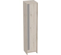 Шкаф Мебельград Скаут 1 дверь, дуб бонифаций/светло-серый софт 14269