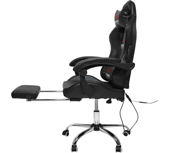 Вибромассажное кресло Сalviano AVANTI ULTIMATO total black с подножкой 2073009500160