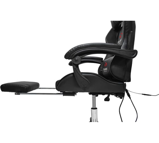 Вибромассажное кресло Сalviano AVANTI ULTIMATO total black с подножкой 2073009500160