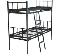 Металлическая двухъярусная кровать SAMGRUPP "Премиум" с лестницей (800х1900, сетка 100х50, 3 усиления) КД-П-УС3-800х1900-100х50