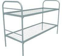 Двухъярусная кровать SAMGRUPP металлическая ''бюджет'' (800x1900, сетка 100x50) 17114