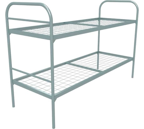 Двухъярусная кровать SAMGRUPP металлическая ''бюджет +'' (700x1900, сетка 100x50, 1 перемычка) 17117