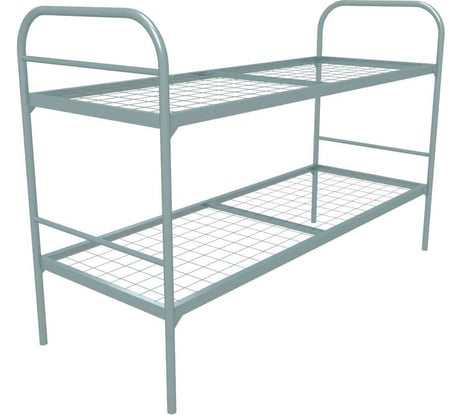 Двухъярусная кровать SAMGRUPP металлическая ''эконом'' (900x1900, сетка 100x50, 1 усиление, 1 перемычка) 17124