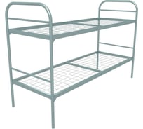 Двухъярусная кровать SAMGRUPP металлическая ''эконом +'' (700x1900, сетка 100x50, 2 усиления, 1 перемычка) 17126