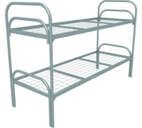 Двухъярусная кровать SAMGRUPP металлическая ''хард + 2'' (900x1900, сетка 100x50, двойная ножка, 2 перемычки) 17151